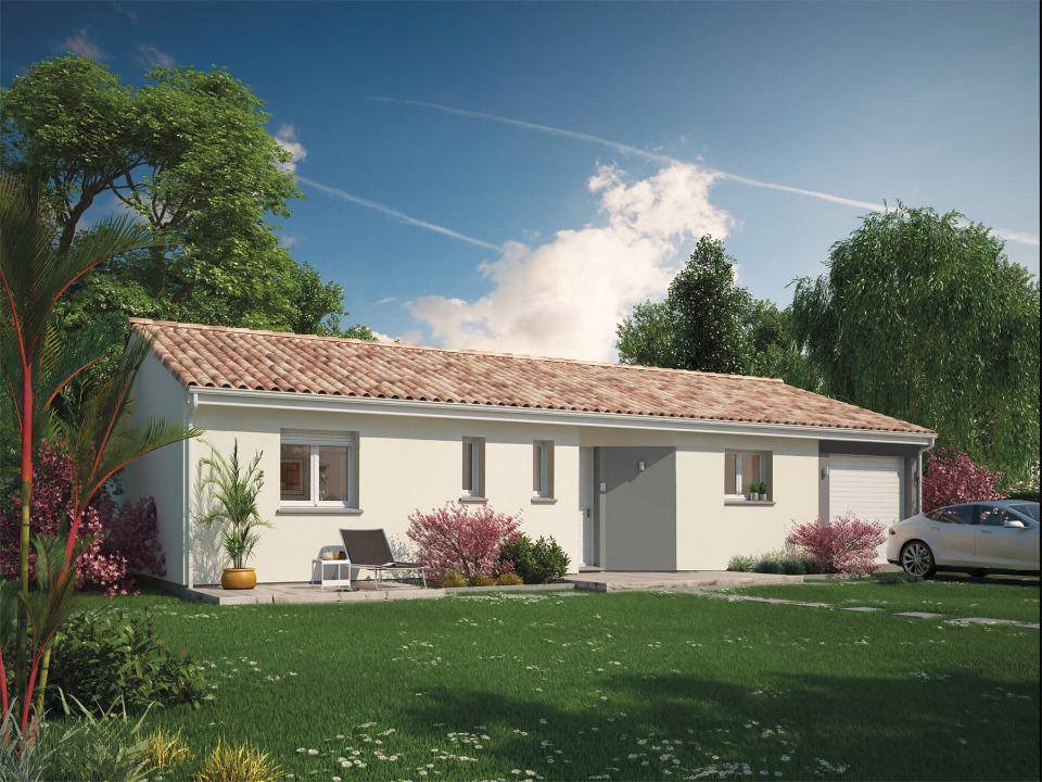 Programme terrain + maison à Targon en Gironde (33) de 85 m² à vendre au prix de 229223€ - 2