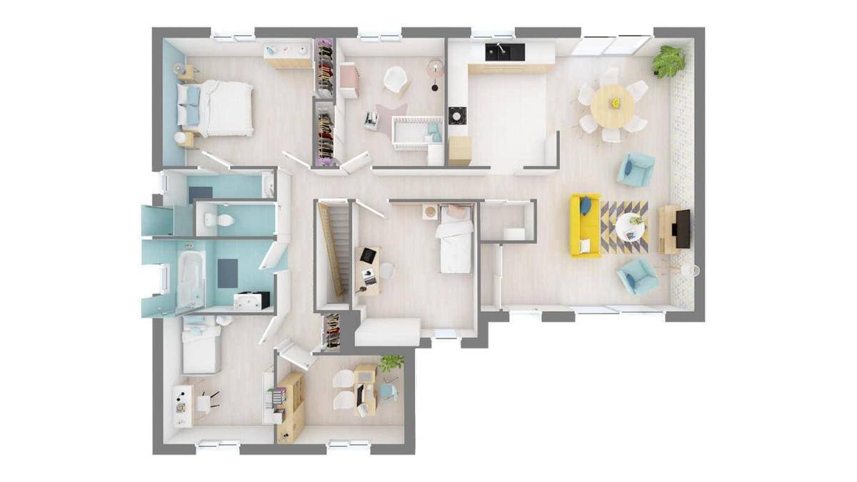 Programme terrain + maison à Larnaud en Jura (39) de 112 m² à vendre au prix de 208340€ - 4