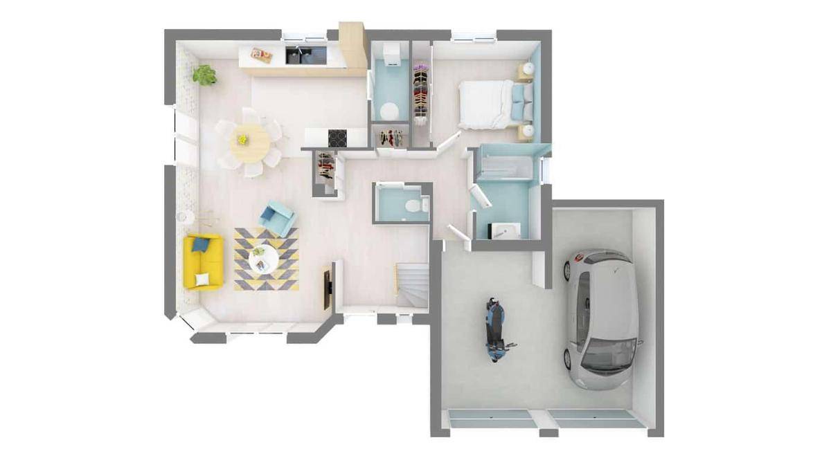 Programme terrain + maison à Le Pasquier en Jura (39) de 102 m² à vendre au prix de 248320€ - 3
