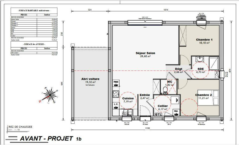 Programme terrain + maison à Semussac en Charente-Maritime (17) de 70 m² à vendre au prix de 207000€ - 4
