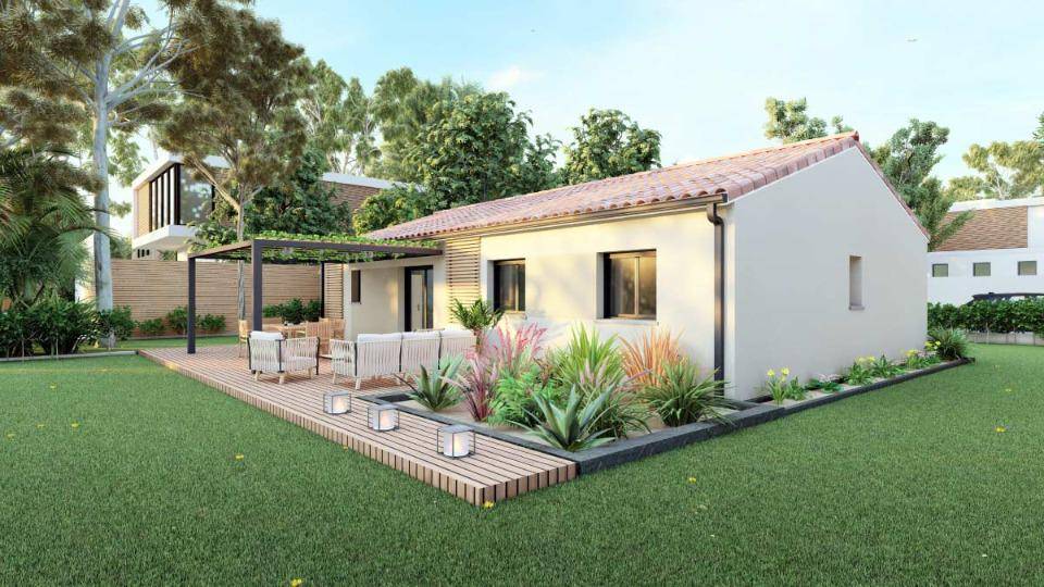 Programme terrain + maison à Saint-Michel-de-Double en Dordogne (24) de 90 m² à vendre au prix de 187035€ - 3