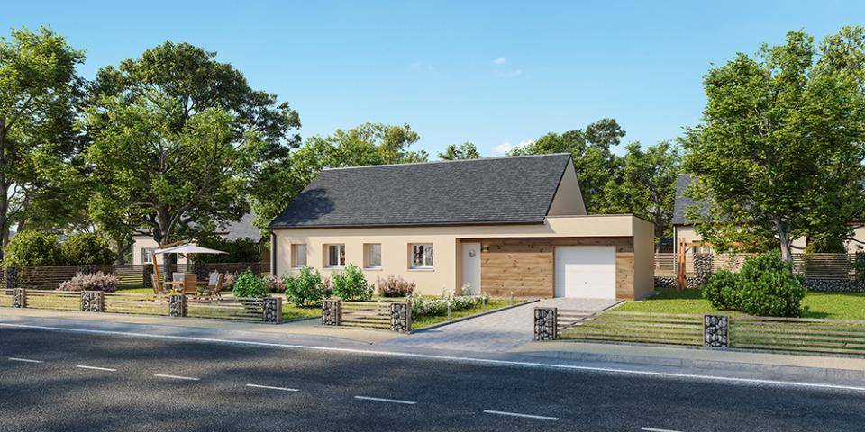Programme terrain + maison à Boulleville en Eure (27) de 90 m² à vendre au prix de 253399€ - 1