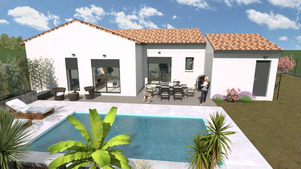 Programme terrain + maison à Saint-Ambroix en Gard (30) de 85 m² à vendre au prix de 257000€ - 1