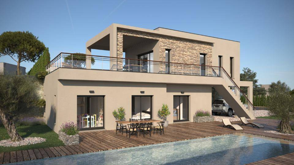 Programme terrain + maison à Ucel en Ardèche (07) de 120 m² à vendre au prix de 645000€ - 1