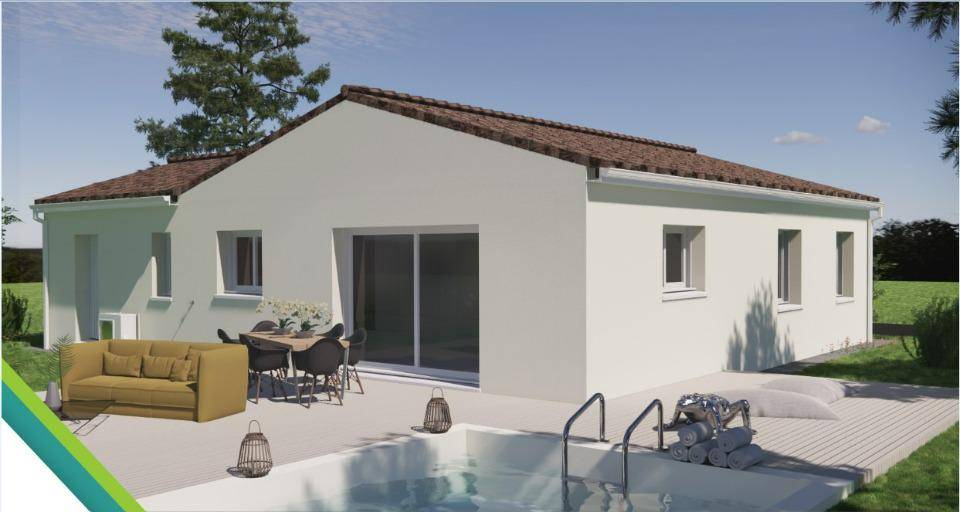 Programme terrain + maison à Meursac en Charente-Maritime (17) de 90 m² à vendre au prix de 252900€ - 1