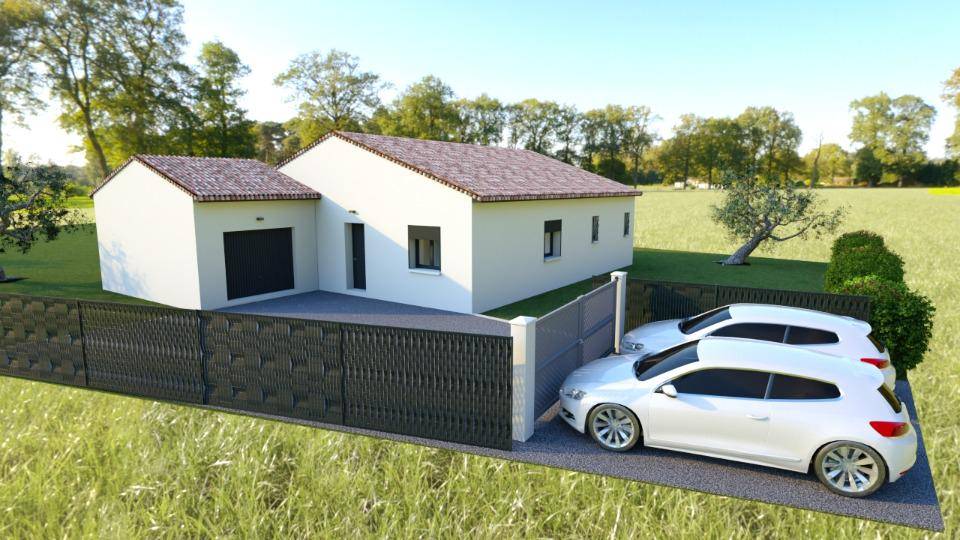 Programme terrain + maison à Vinezac en Ardèche (07) de 128 m² à vendre au prix de 342000€ - 1