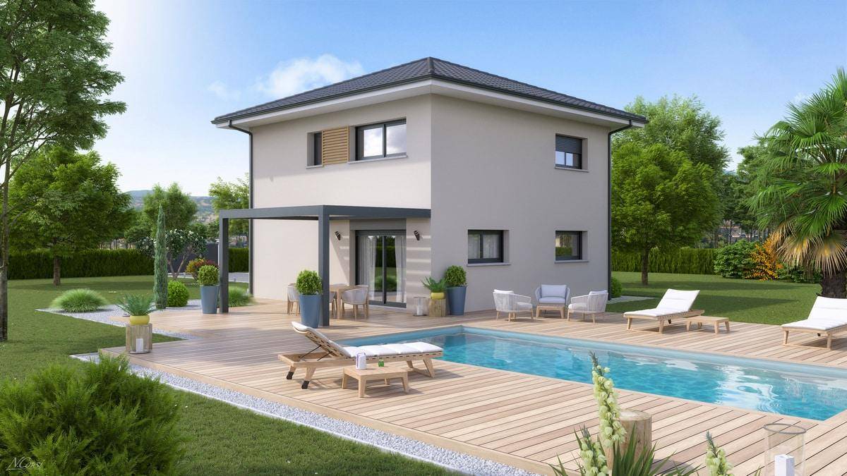 Programme terrain + maison à Thyez en Haute-Savoie (74) de 105 m² à vendre au prix de 406000€ - 2