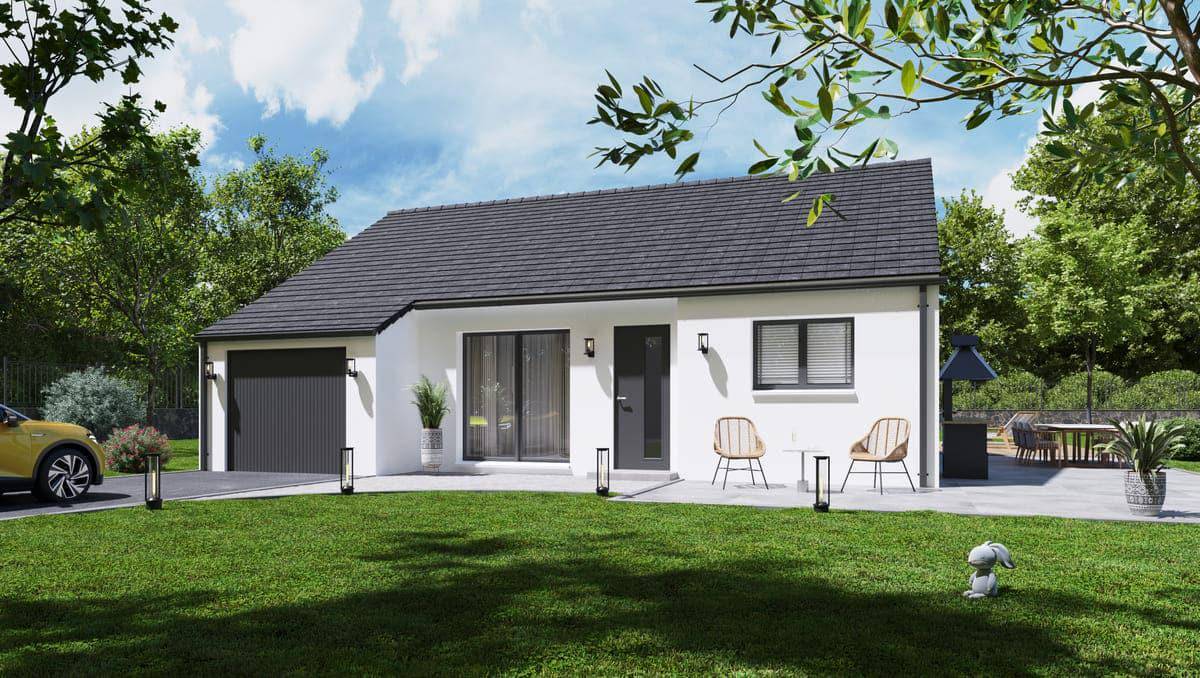 Programme terrain + maison à Nans en Doubs (25) de 73 m² à vendre au prix de 156628€ - 1