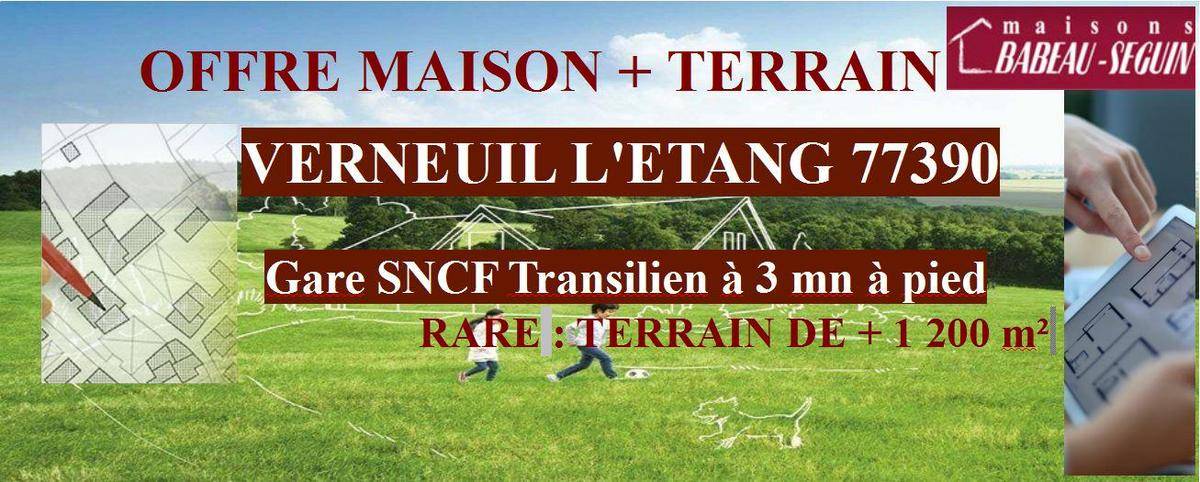 Programme terrain + maison à Verneuil-l'Étang en Seine-et-Marne (77) de 124 m² à vendre au prix de 435755€ - 4