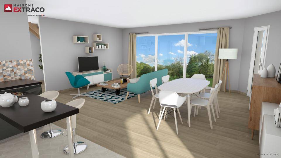 Programme terrain + maison à Longchamps en Eure (27) de 120 m² à vendre au prix de 245500€ - 2