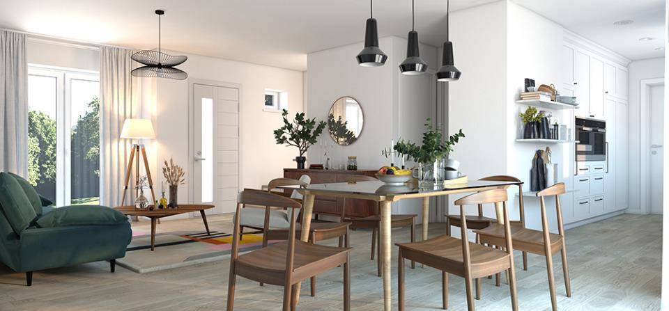 Programme terrain + maison à Douvres-la-Délivrande en Calvados (14) de 90 m² à vendre au prix de 286300€ - 2