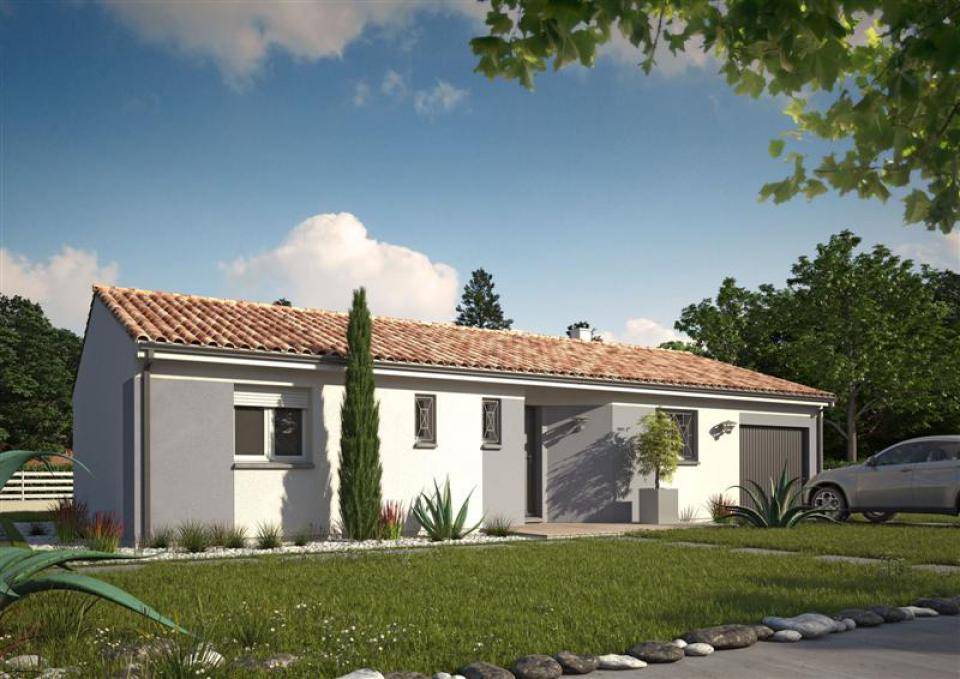 Programme terrain + maison à Pomarez en Landes (40) de 65 m² à vendre au prix de 204000€ - 1