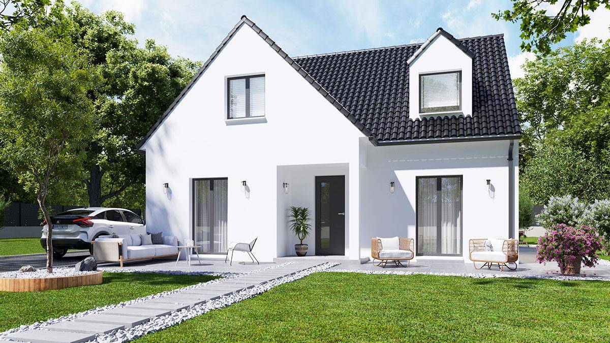 Programme terrain + maison à Bonneval en Eure-et-Loir (28) de 100 m² à vendre au prix de 236797€ - 1