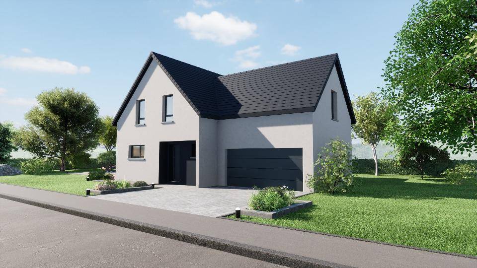 Programme terrain + maison à Plaine en Bas-Rhin (67) de 130 m² à vendre au prix de 356500€ - 2