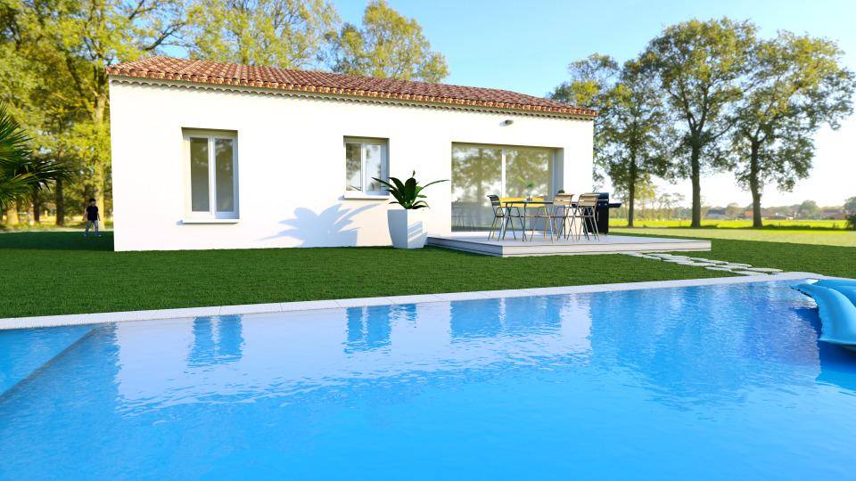 Programme terrain + maison à Bourg-de-Péage en Drôme (26) de 80 m² à vendre au prix de 267000€ - 1