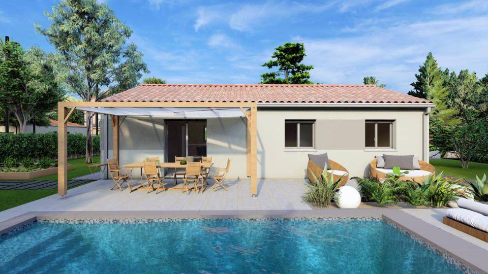 Programme terrain + maison à Morlanne en Pyrénées-Atlantiques (64) de 80 m² à vendre au prix de 188000€ - 3