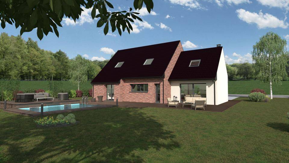Programme terrain + maison à Herrin en Nord (59) de 165 m² à vendre au prix de 538000€ - 2
