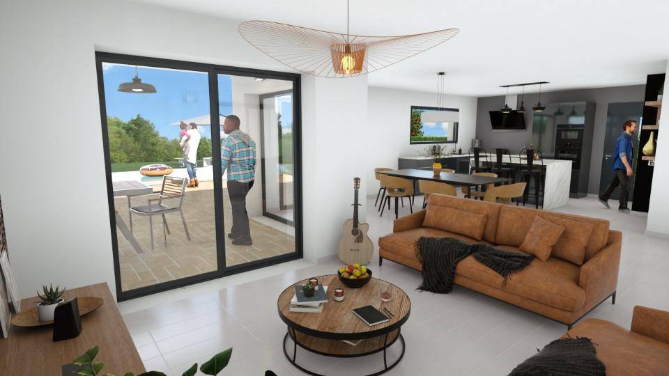 Programme terrain + maison à Vagnas en Ardèche (07) de 98 m² à vendre au prix de 264800€ - 4