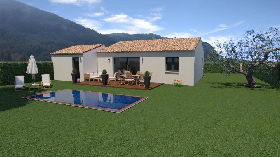 Programme terrain + maison à Sisteron en Alpes-de-Haute-Provence (04) de 70 m² à vendre au prix de 208000€ - 1