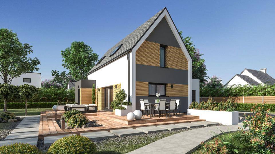 Programme terrain + maison à Romagné en Ille-et-Vilaine (35) de 91 m² à vendre au prix de 248000€ - 1