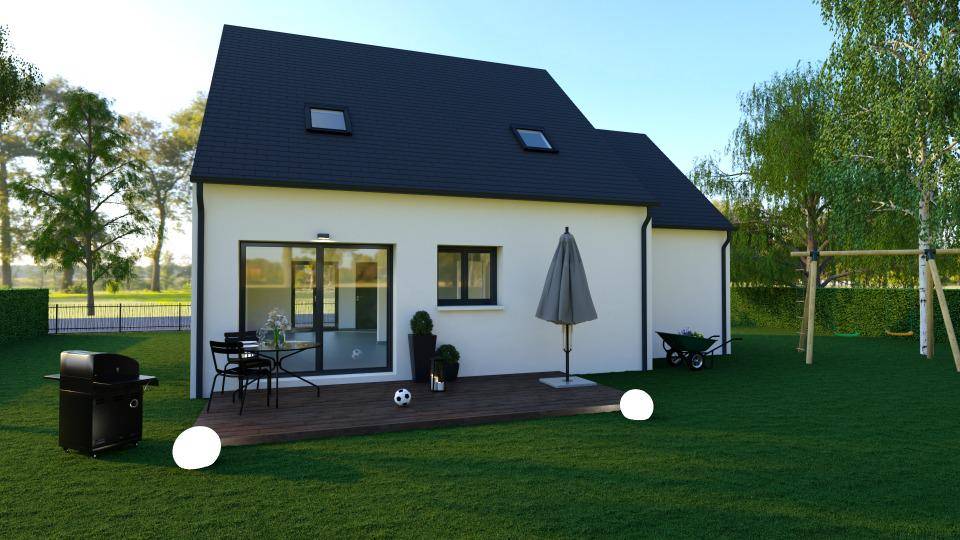 Programme terrain + maison à Marcé-sur-Esves en Indre-et-Loire (37) de 80 m² à vendre au prix de 212000€ - 2