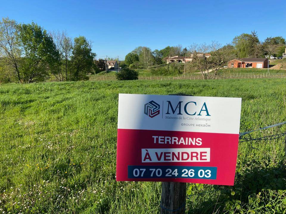 Terrain seul à Bergerac en Dordogne (24) de 1250 m² à vendre au prix de 28800€ - 1