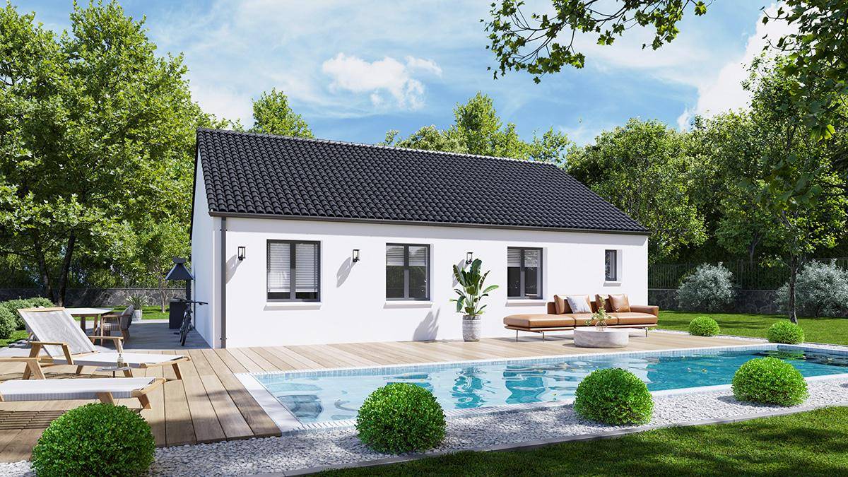 Programme terrain + maison à Voujeaucourt en Doubs (25) de 73 m² à vendre au prix de 155474€ - 2