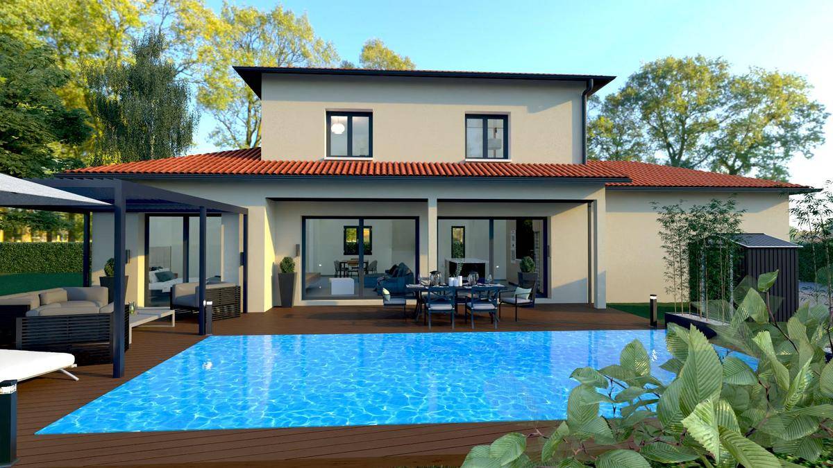 Programme terrain + maison à Lentilly en Rhône (69) de 140 m² à vendre au prix de 716937€ - 1