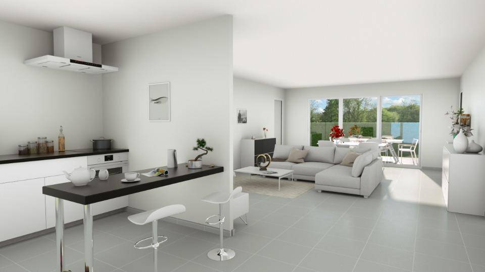 Programme terrain + maison à Pleuven en Finistère (29) de 124 m² à vendre au prix de 448000€ - 2