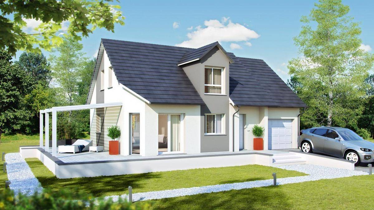 Programme terrain + maison à Le Deschaux en Jura (39) de 97 m² à vendre au prix de 206840€ - 1