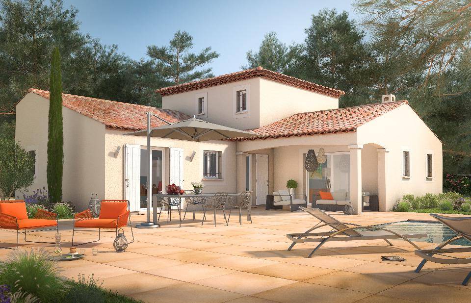 Programme terrain + maison à Aix-en-Provence en Bouches-du-Rhône (13) de 130 m² à vendre au prix de 1120000€ - 1