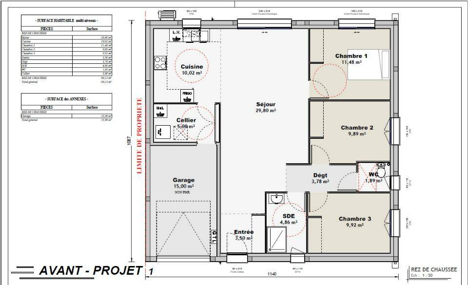 Programme terrain + maison à Saint-Porchaire en Charente-Maritime (17) de 90 m² à vendre au prix de 249900€ - 4