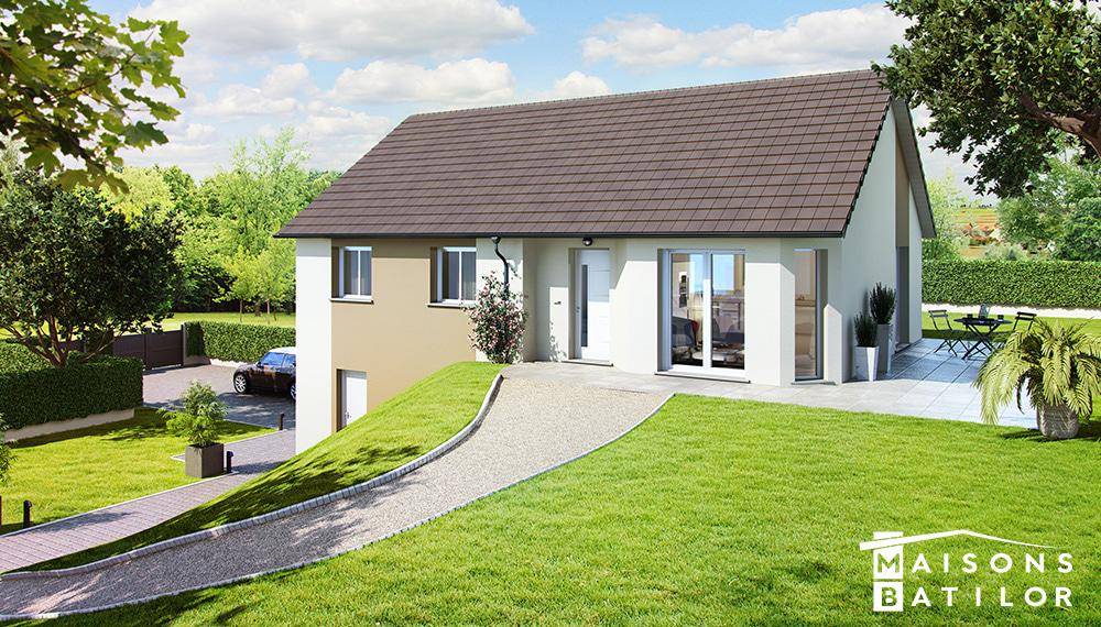 Programme terrain + maison à Petit-Noir en Jura (39) de 91 m² à vendre au prix de 208370€ - 2