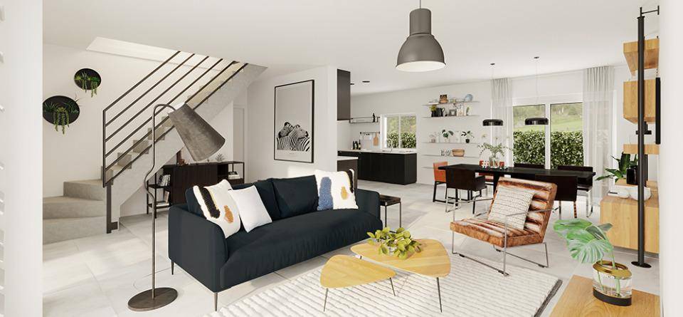 Programme terrain + maison à Steenbecque en Nord (59) de 85 m² à vendre au prix de 259411€ - 2