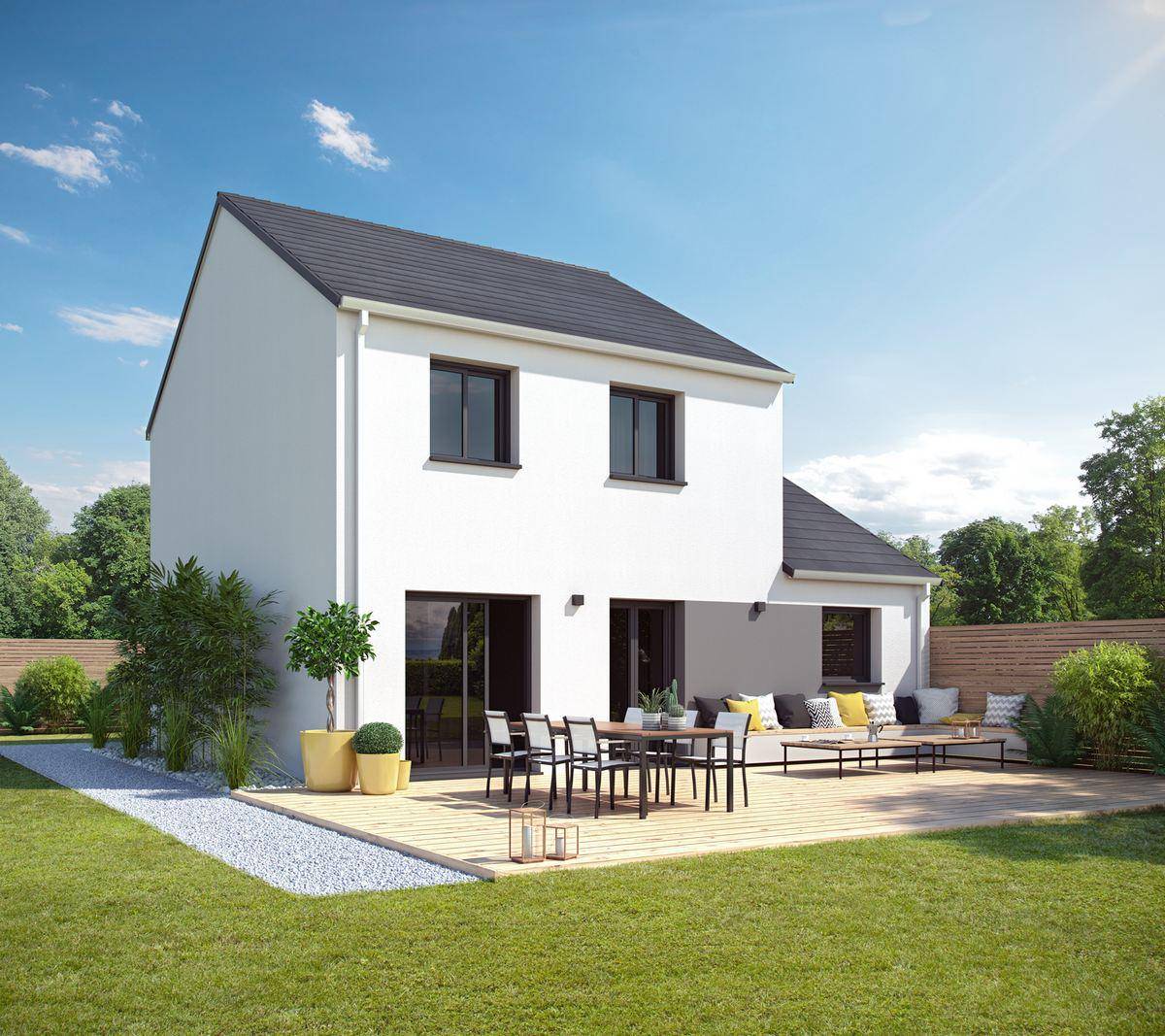 Programme terrain + maison à Pruillé-le-Chétif en Sarthe (72) de 97 m² à vendre au prix de 259247€ - 2