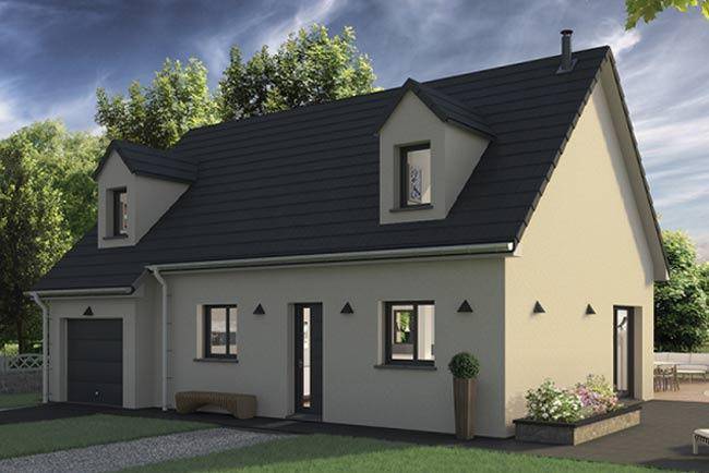 Programme terrain + maison à Martot en Eure (27) de 112 m² à vendre au prix de 297700€ - 1