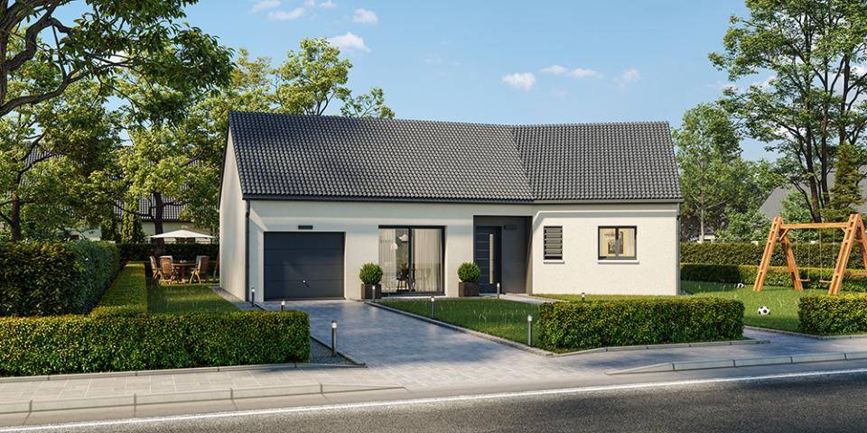 Programme terrain + maison à Mareil-sur-Loir en Sarthe (72) de 90 m² à vendre au prix de 186000€ - 1