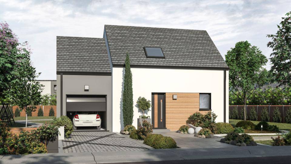 Programme terrain + maison à Pleurtuit en Ille-et-Vilaine (35) de 76 m² à vendre au prix de 296000€ - 2