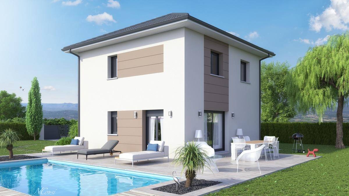 Programme terrain + maison à Faverges-Seythenex en Haute-Savoie (74) de 85 m² à vendre au prix de 307917€ - 2