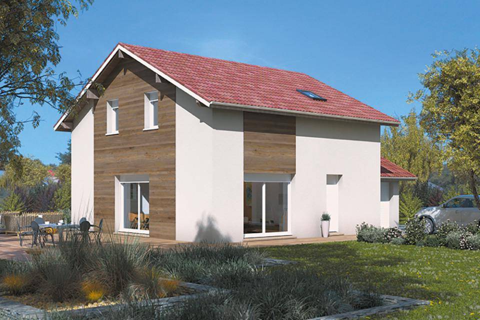 Programme terrain + maison à Injoux-Génissiat en Ain (01) de 100 m² à vendre au prix de 387000€ - 1