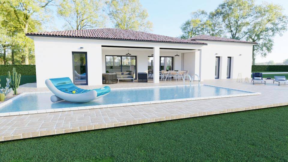 Programme terrain + maison à Ucel en Ardèche (07) de 115 m² à vendre au prix de 365700€ - 2