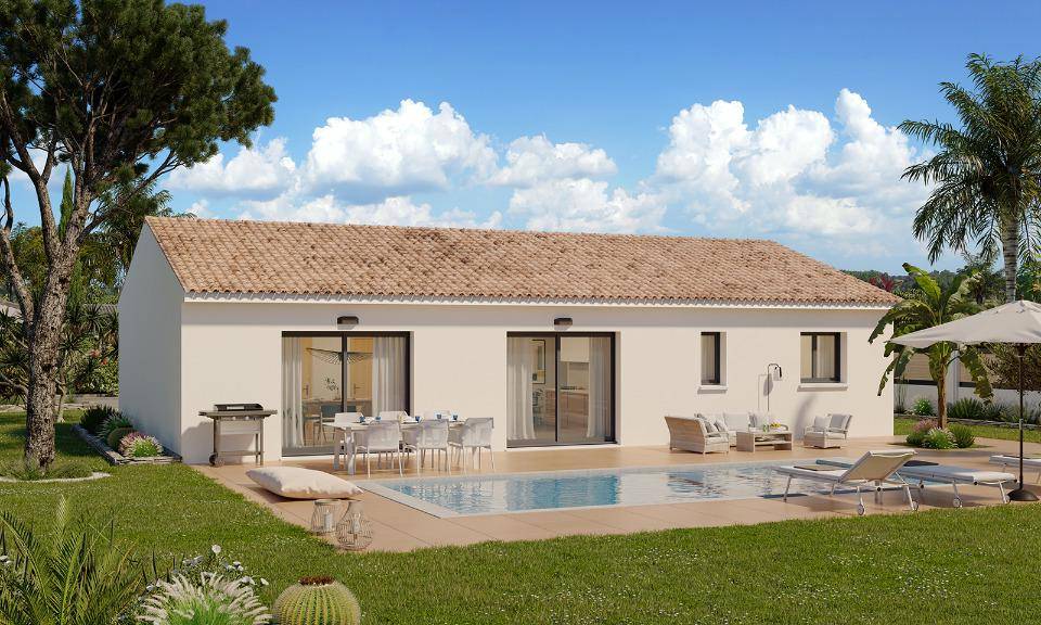 Programme terrain + maison à Quissac en Gard (30) de 101 m² à vendre au prix de 308000€ - 1