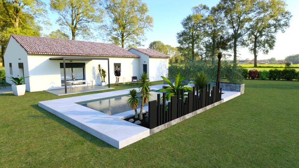 Programme terrain + maison à Le Teil en Ardèche (07) de 128 m² à vendre au prix de 357000€ - 2
