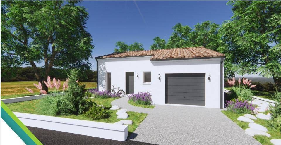 Programme terrain + maison à Bussac-sur-Charente en Charente-Maritime (17) de 73 m² à vendre au prix de 192600€ - 1