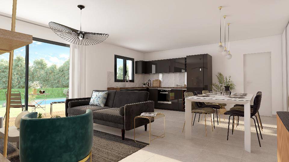 Programme terrain + maison à Cruas en Ardèche (07) de 81 m² à vendre au prix de 226600€ - 4