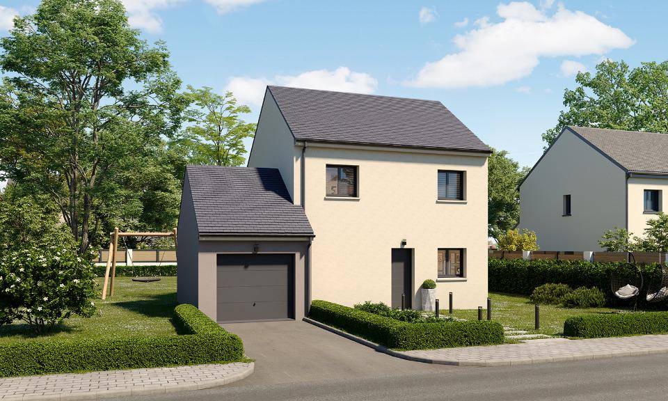 Programme terrain + maison à Le Bosc du Theil en Eure (27) de 78 m² à vendre au prix de 206250€ - 1
