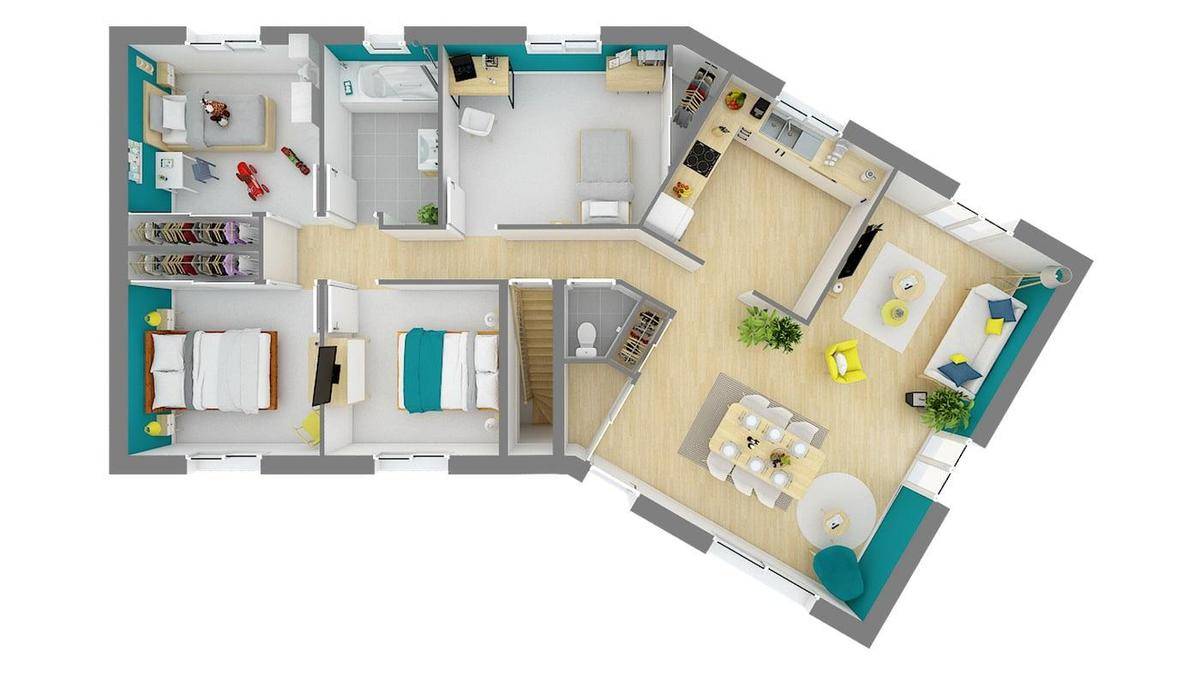 Programme terrain + maison à Relans en Jura (39) de 93 m² à vendre au prix de 192260€ - 3