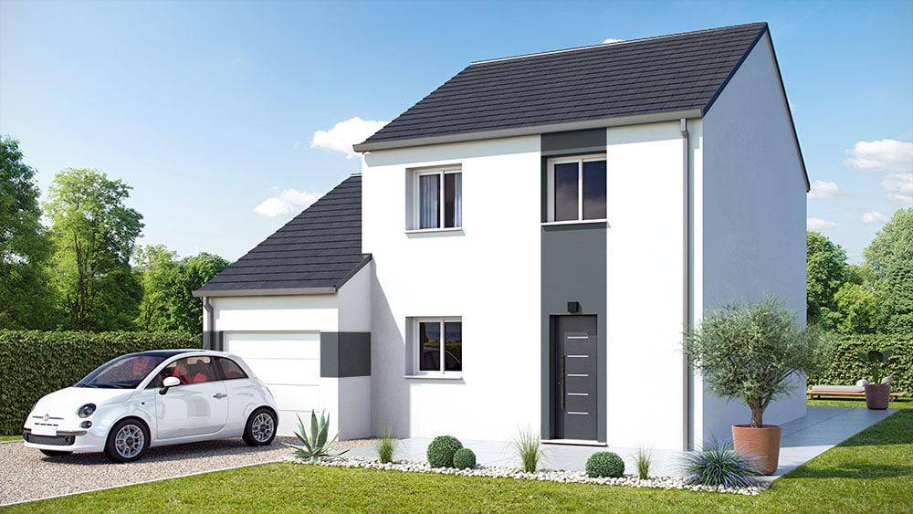 Programme terrain + maison à Gergy en Saône-et-Loire (71) de 95 m² à vendre au prix de 216060€ - 1