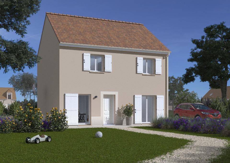 Programme terrain + maison à Montigny-Lencoup en Seine-et-Marne (77) de 102 m² à vendre au prix de 238200€ - 1