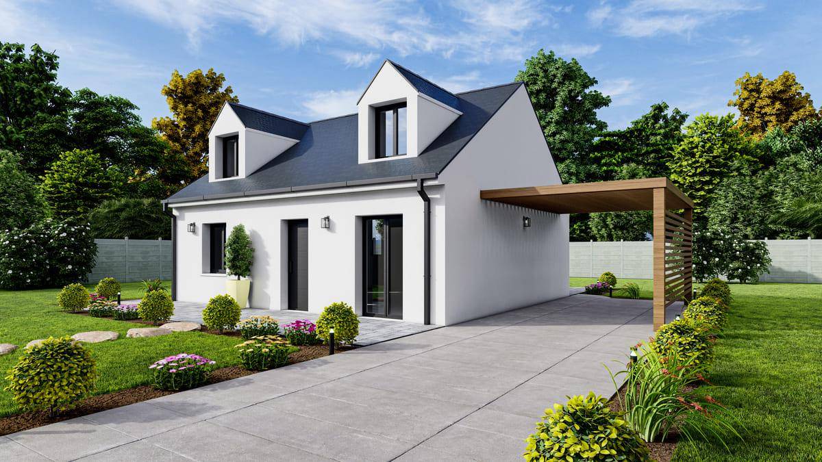 Programme terrain + maison à Savigné-l'Évêque en Sarthe (72) de 86 m² à vendre au prix de 239671€ - 1